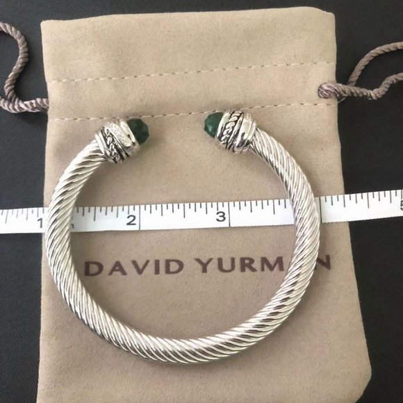 David Yurman Peridot Diamond 5MM Bracelet - Picture 6 of 7